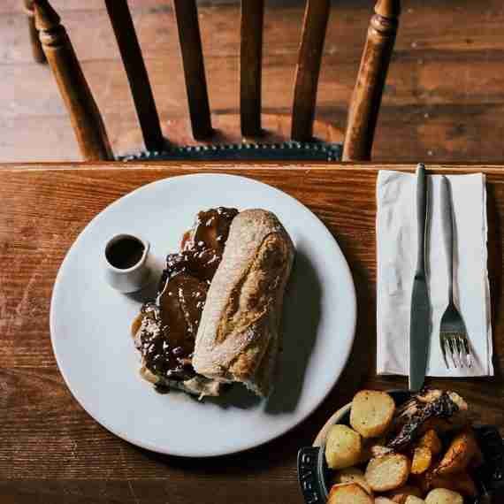 Beef Sanwhich & Roasted Veg - The Golden Slipper, York